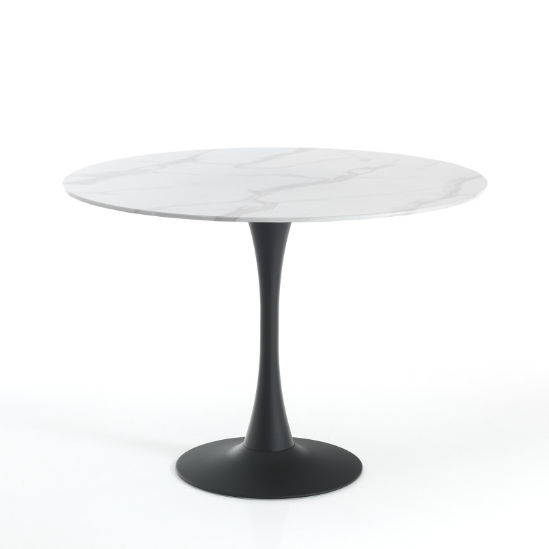 Tavolo Rotondo Tokio 100x100 cm | Marmo Calacatta