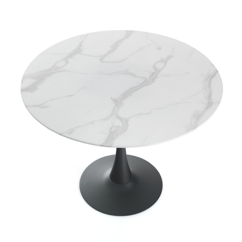 Tavolo Rotondo Tokio 100x100 cm | Marmo Calacatta