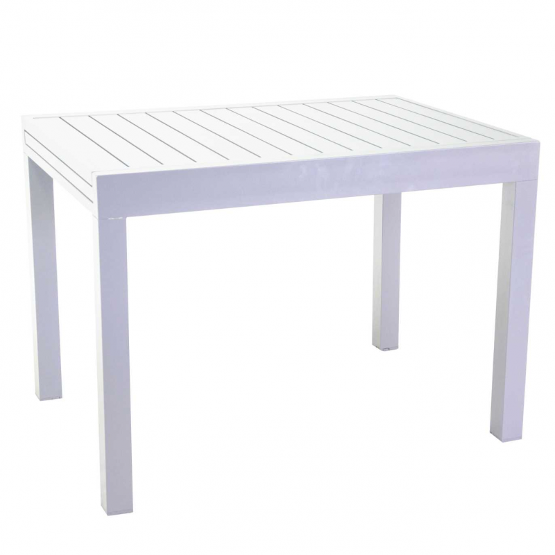 Tavolo alluminio Cleveland allungabile bianco cm105/210x75h75