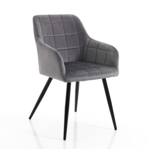 Sedia Denver Grey 60 X 62 H.52 Cm