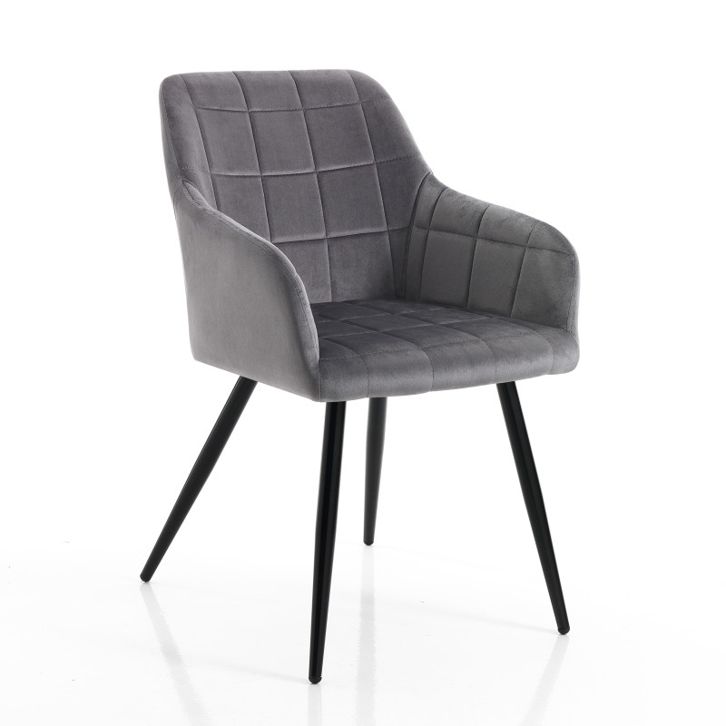 Sedia Denver Grey 60 X 62 H.52 Cm