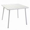 Tavolo metallo Rovigo bianco quadro cm80x80h72