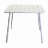 Tavolo metallo Rovigo bianco quadro cm80x80h72