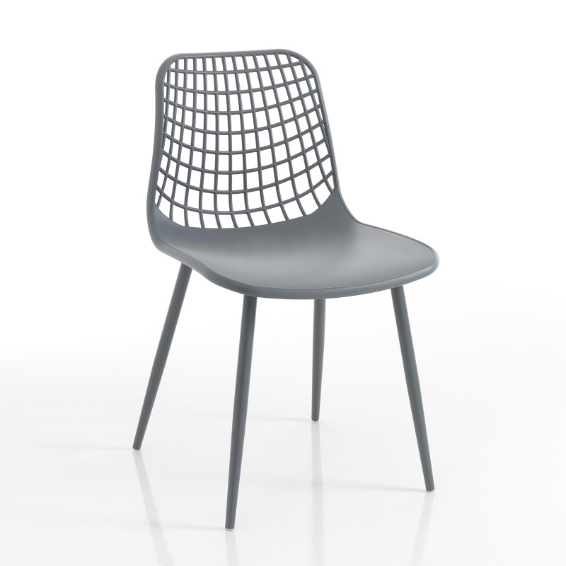Sedia Da Interno / Esterno Nairobi Grey 64 X 47 H.65 Cm