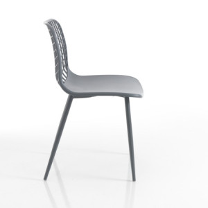 Zoom Sedia Da Interno / Esterno Nairobi Grey 64 X 47 H.65 Cm