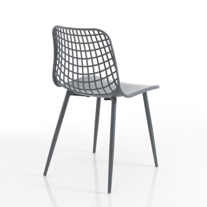 Sedia Da Interno / Esterno Nairobi Grey 64 X 47 H.65 Cm