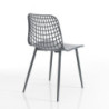 Sedia Da Interno / Esterno Nairobi Grey 64 X 47 H.65 Cm