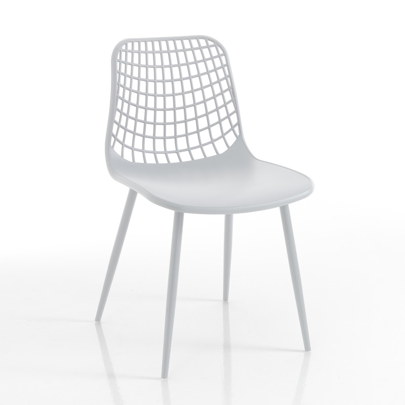 Sedia Da Interno / Esterno Nairobi White 64 X 47 H.65 Cm