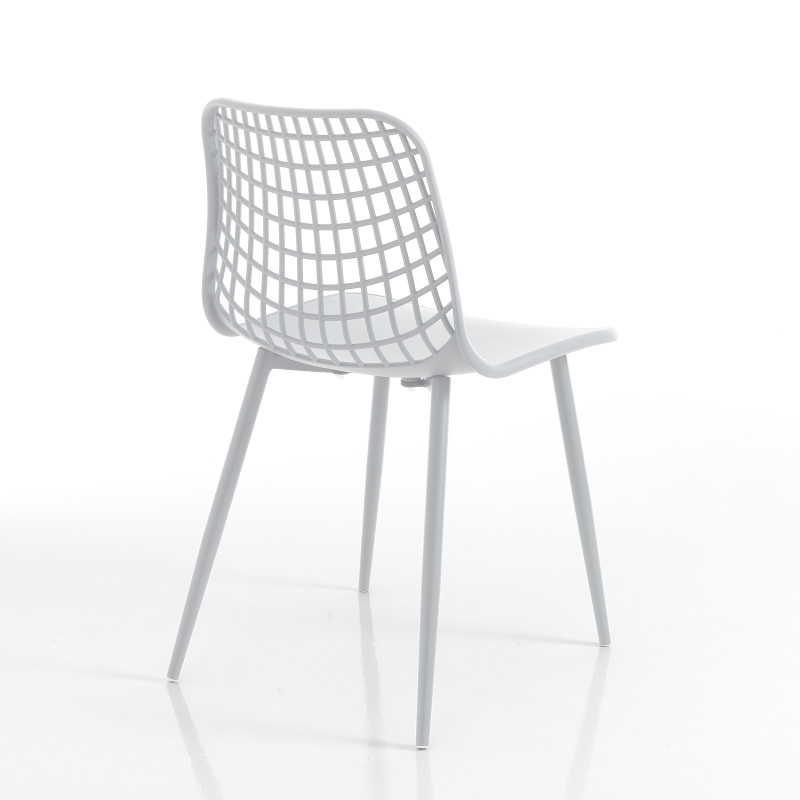 Sedia Da Interno / Esterno Nairobi White 64 X 47 H.65 Cm