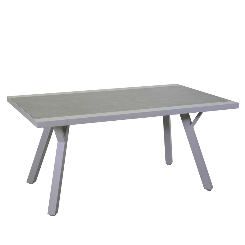 Tavolino alluminio frisco bianco cm140x80h65