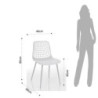 Sedia Da Interno / Esterno Nairobi White 64 X 47 H.65 Cm