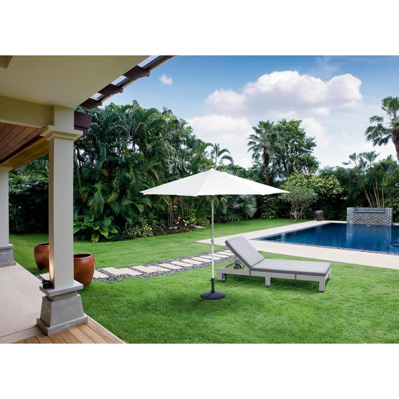 Ombrellone alluminio michigan palo centrale ø3h2,43m bianco (no base)