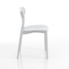Sedia Da Interno / Esterno Stoccolma White 15X69X96 Cm