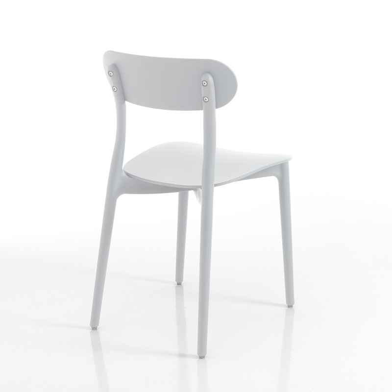 Sedia Da Interno / Esterno Stoccolma White 15X69X96 Cm
