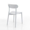 Sedia Da Interno / Esterno Stoccolma White 15X69X96 Cm