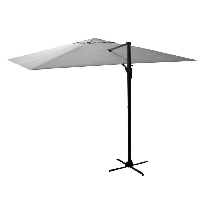 Ombrellone alluminio new michigan 3x4h2,75m senza mantovana grigio