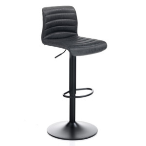 Sgabello Bar Garbo Black 46X55 H44 Cm