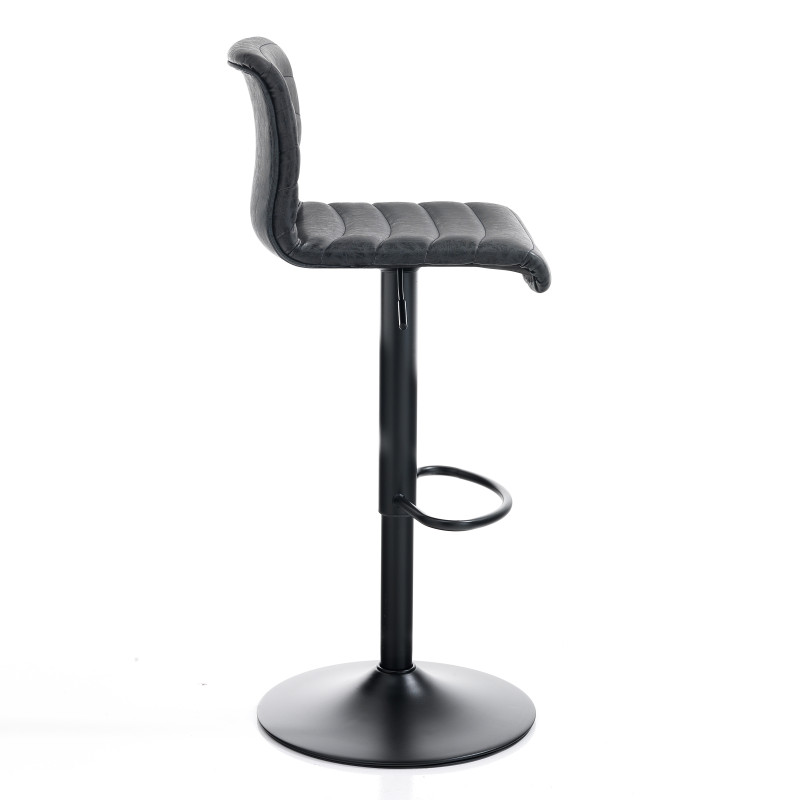 Sgabello Bar Garbo Black 46X55 H44 Cm