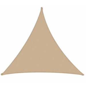 Vela ombreggiante tessuto triangolare sabbia cm300x300x300