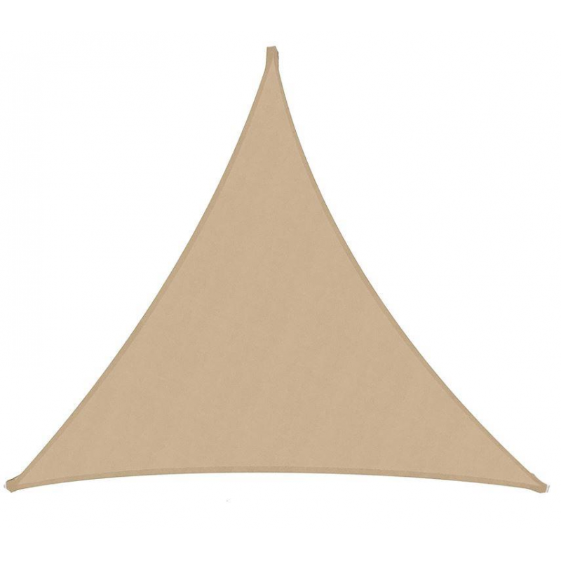 Vela ombreggiante tessuto triangolare sabbia cm300x300x300