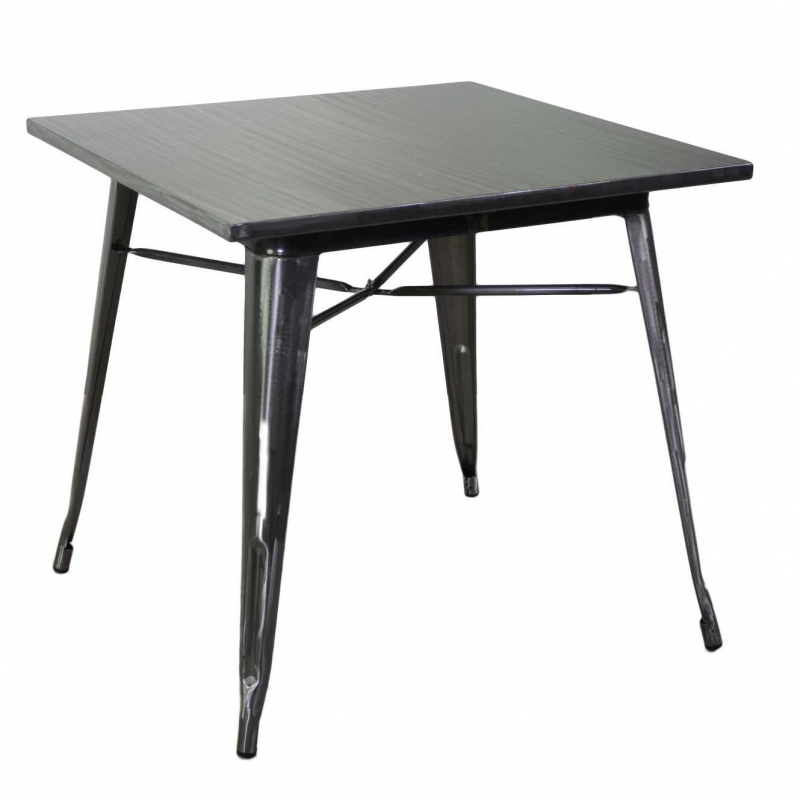 Tavolo ferro new bristol galvanizzato quadro cm80x80h76