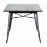 Tavolo ferro new bristol galvanizzato quadro cm80x80h76