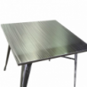 Tavolo ferro new bristol galvanizzato quadro cm80x80h76