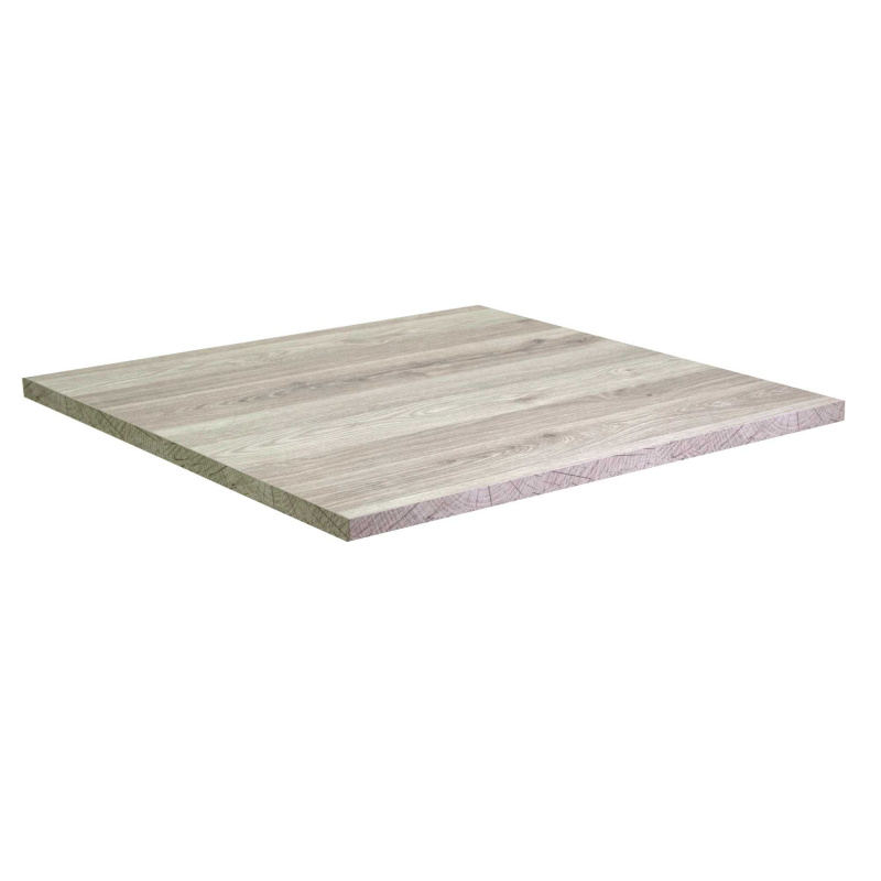 Top tavolo nobilitato rovere medusa quadro cm69x69X1,8