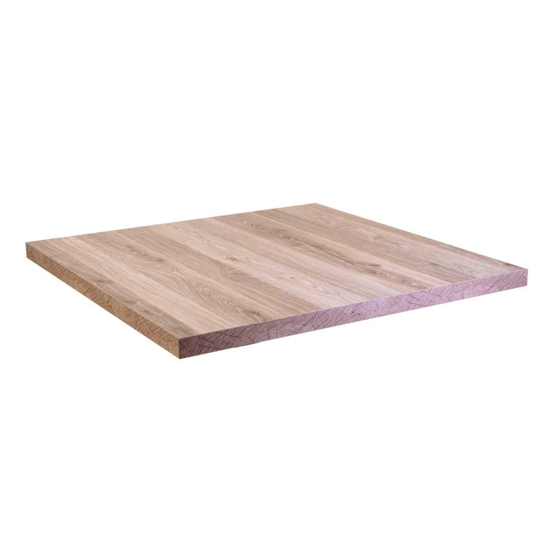 Top tavolo nobilitato rovere naturale quadro cm69X69x1,8