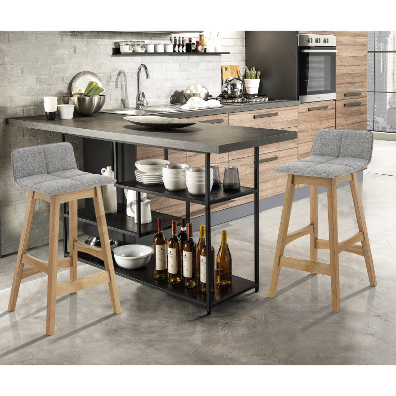 Sgabello Varm Wood 47 X 40 X 23 Cm