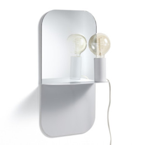 Lampada / Mensola / Specchio / Comodino 50 X 17 H.28,5 Cm