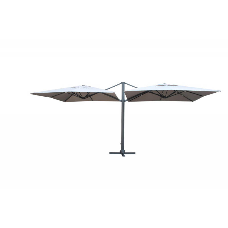 Ombrellone alluminio bismark sabbia 3X6M