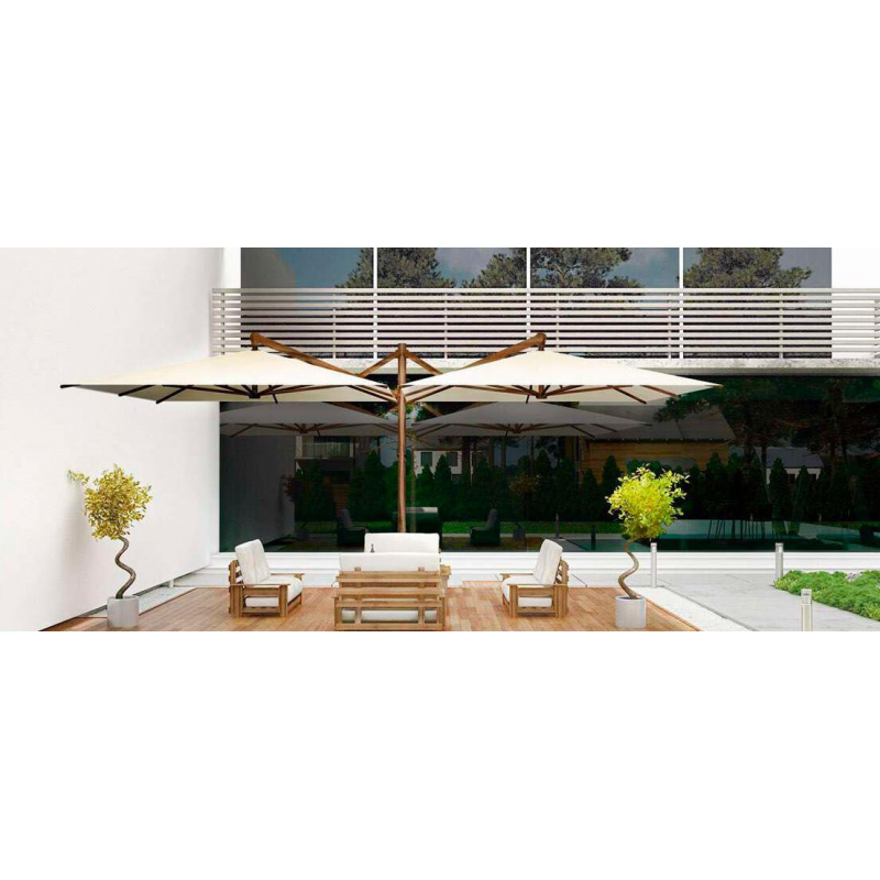 Ombrellone alluminio bismark sabbia 3X6M