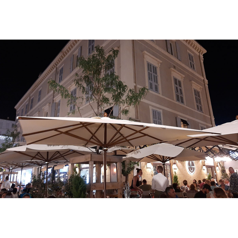 Ombrellone palo centrale Timbers Made in Italy - 200 x 300 cm