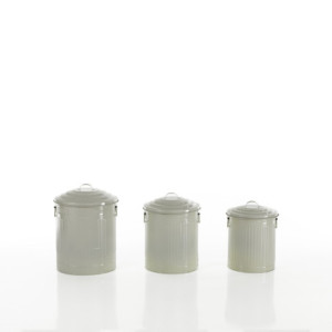 Set 3 Mini Pattumiere Amerika 26X35X26 Cm