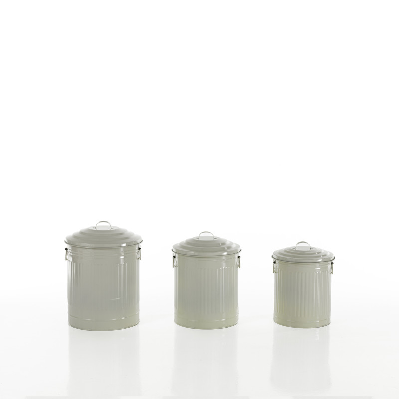 Set 3 Mini Pattumiere Amerika 26X35X26 Cm