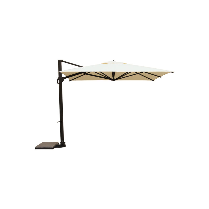 Ombrellone a palo laterale Peter Q300x300 cm Made in Italy