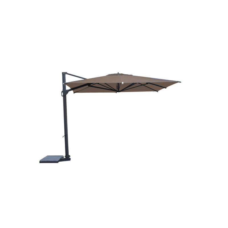 Ombrellone a palo laterale Peter Q300x300 cm Made in Italy