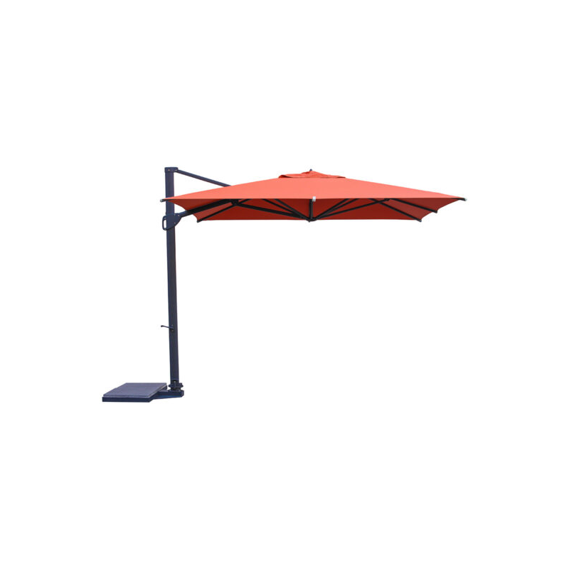 Ombrellone a palo laterale Peter Q300x400 cm Made in Italy