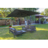 Ombrellone a palo laterale Peter Q300x400 cm Made in Italy