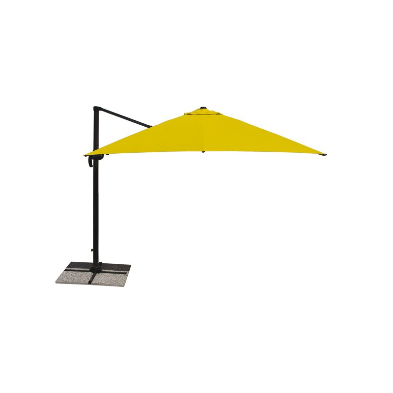 Ombrellone a palo laterale Antibes R300x400 cm Made in Italy