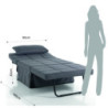 Pouf / Letto / Chaise Longue Quick 96 X 72 H44,5 Cm