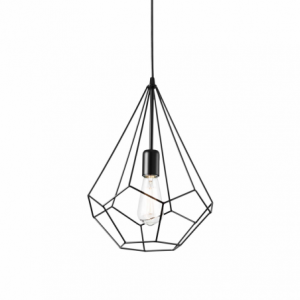 Lampada A Sospensione Ampolla-3 Sp1 Nero Ideal-Lux