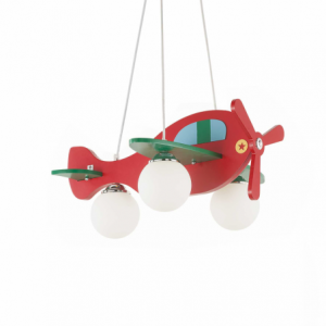 Lampada A Sospensione Avion Sp3 Rosso Ideal-Lux