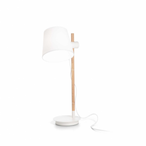 Lampada Da Tavolo Axel Tl1 Bianco Ideal-Lux