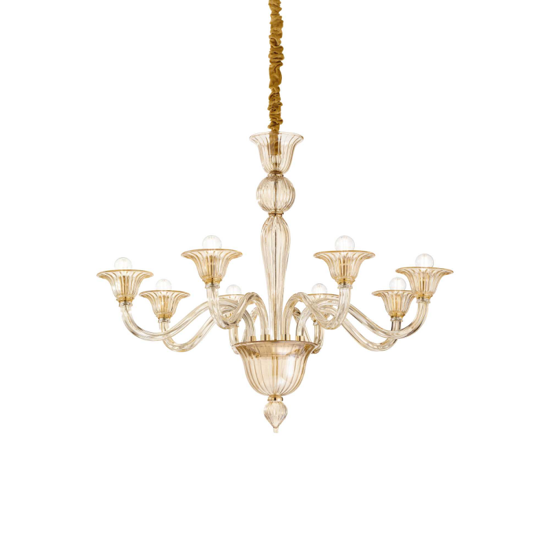 Lampada A Sospensione Brigitta Sp8 Ambra Ideal-Lux