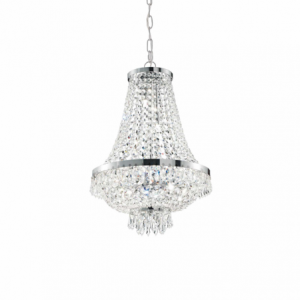 Lampada A Sospensione Caesar Sp6 Cromo Ideal-Lux