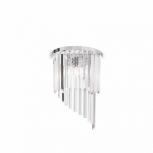 Lampada Da Parete Carlton Ap3 Cromo Ideal-Lux