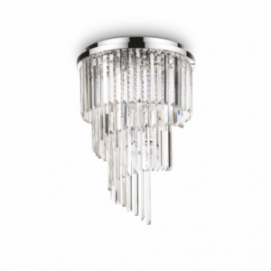 Lampada Da Soffitto Carlton Pl12 Cromo Ideal-Lux