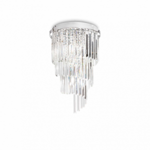 Lampada Da Soffitto Carlton Pl8 Cromo Ideal-Lux